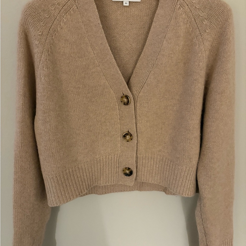 La Ligne Tan Cardigan XS